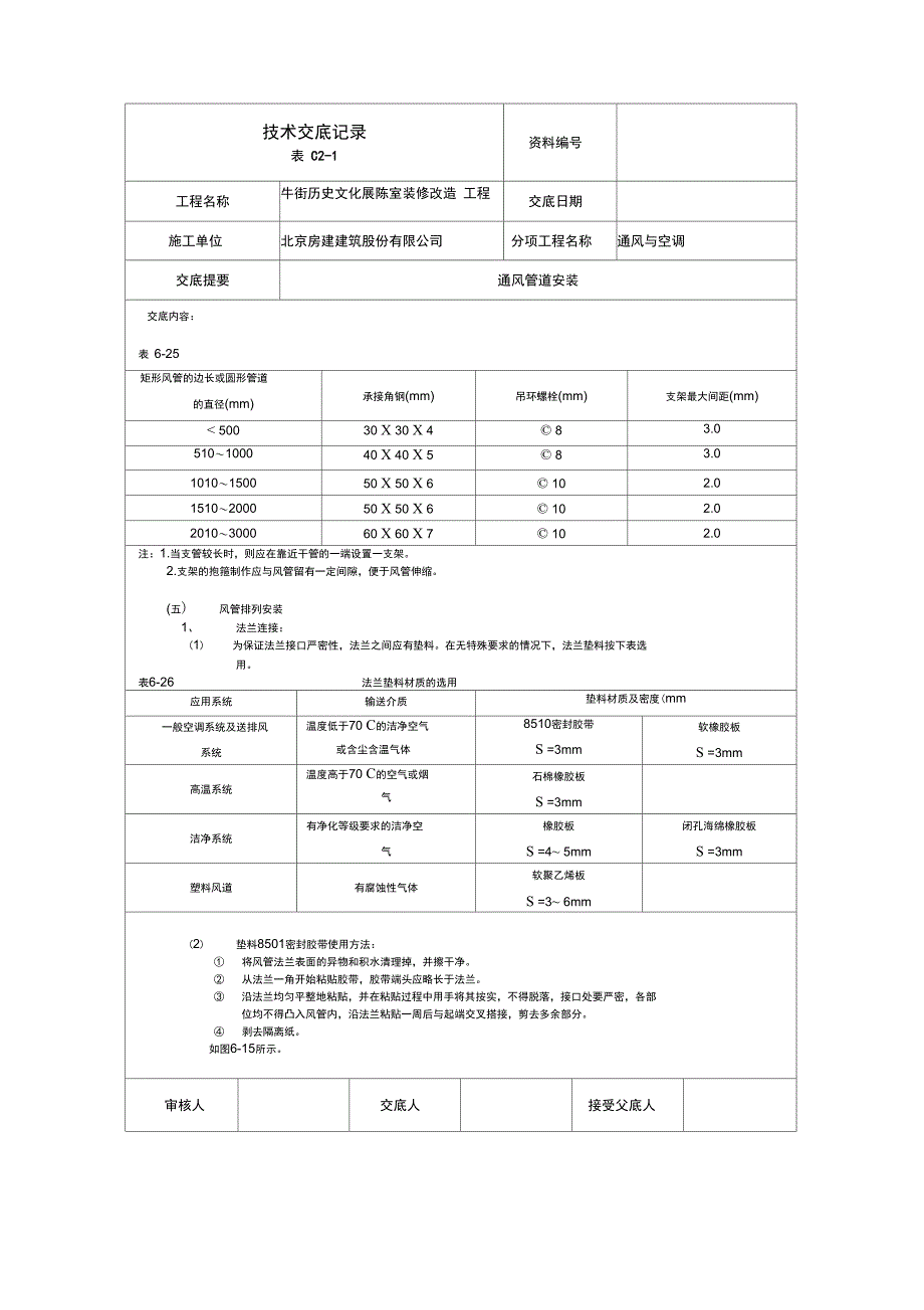 通风管安装技术交底_第3页