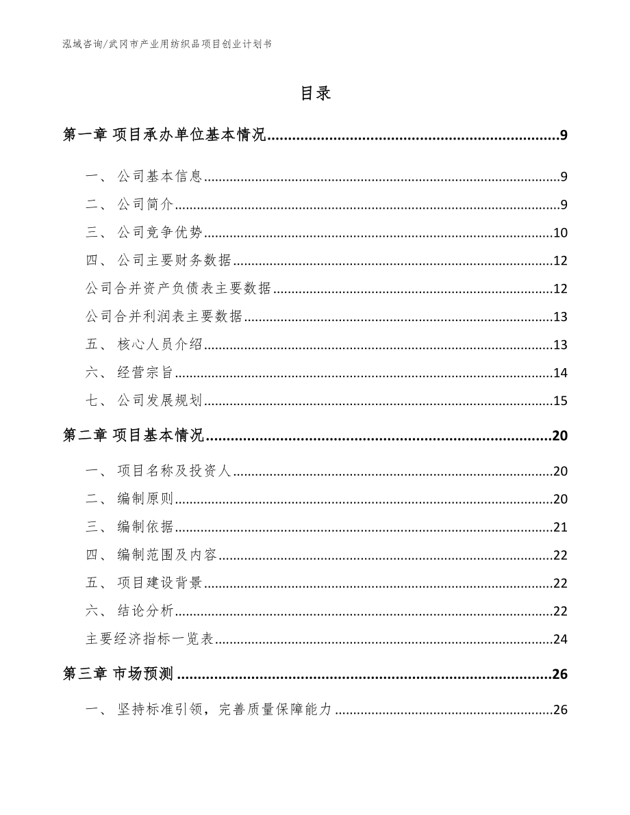 武冈市产业用纺织品项目创业计划书_第3页