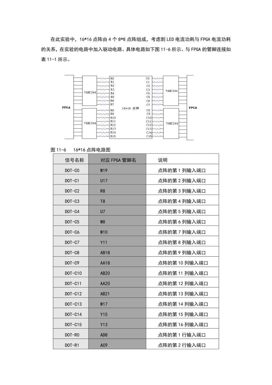 niosii软核的点阵控制设计课程设计论文.docx_第5页