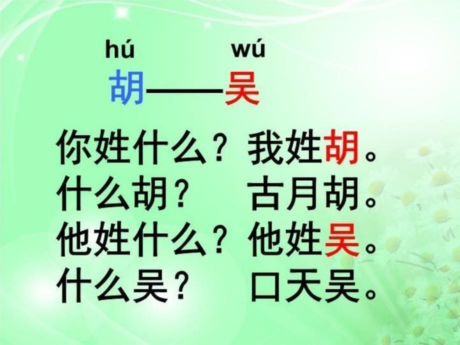 精品一年级下册姓氏歌02精品ppt课件_第5页