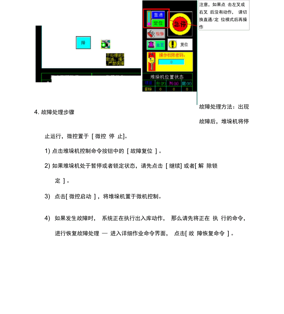 立体仓库故障处理说明_第4页