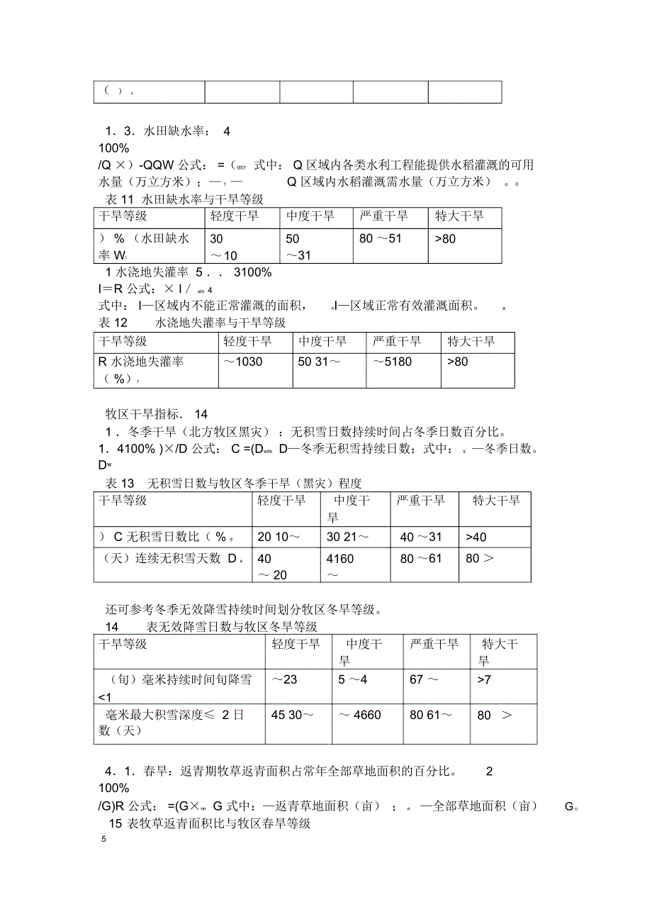 干旱指标确定与等级划分_第4页