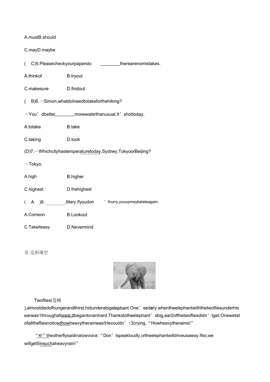 Module10Unit3外研版英语八年级上册课时练习.doc_第3页