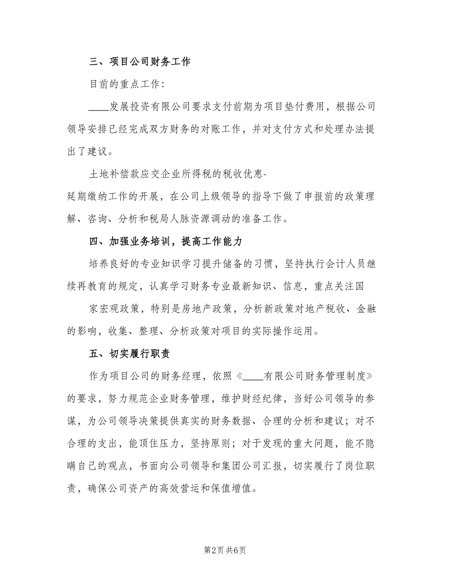 财务总监试用期工作总结2023年（二篇）.doc_第2页