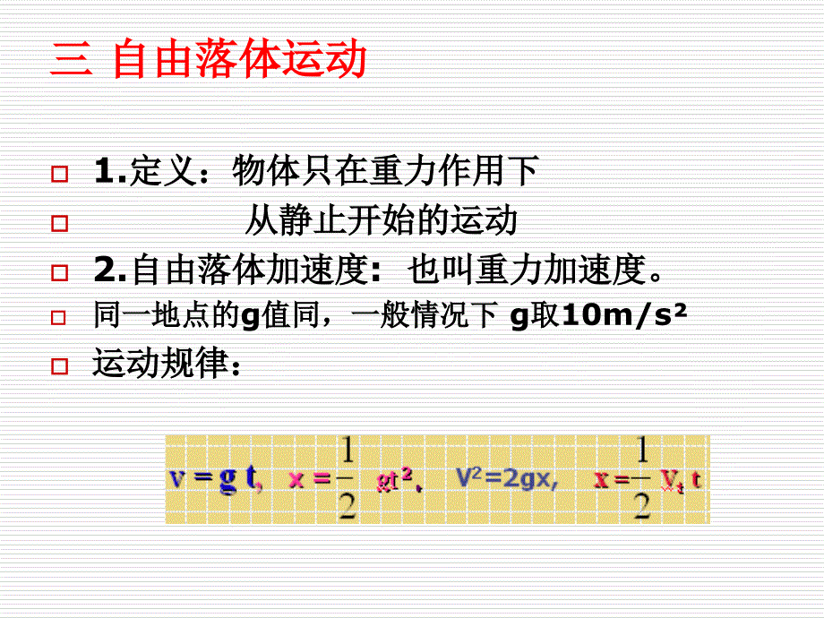 高一物理匀变速直线运动PPT复习课件_第4页