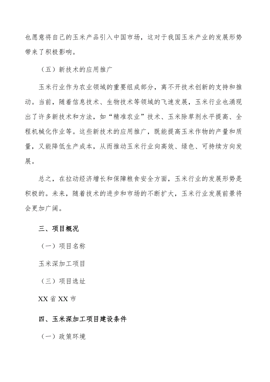 玉米深加工项目总结报告_第4页