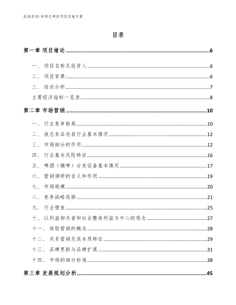 安顺扎啤机项目实施方案_第1页