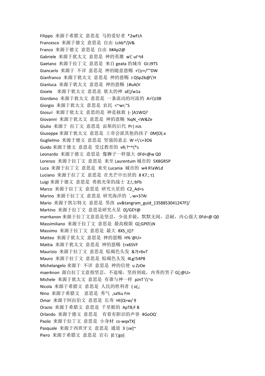 常见意大利语人名大全来源涵义表.docx_第2页