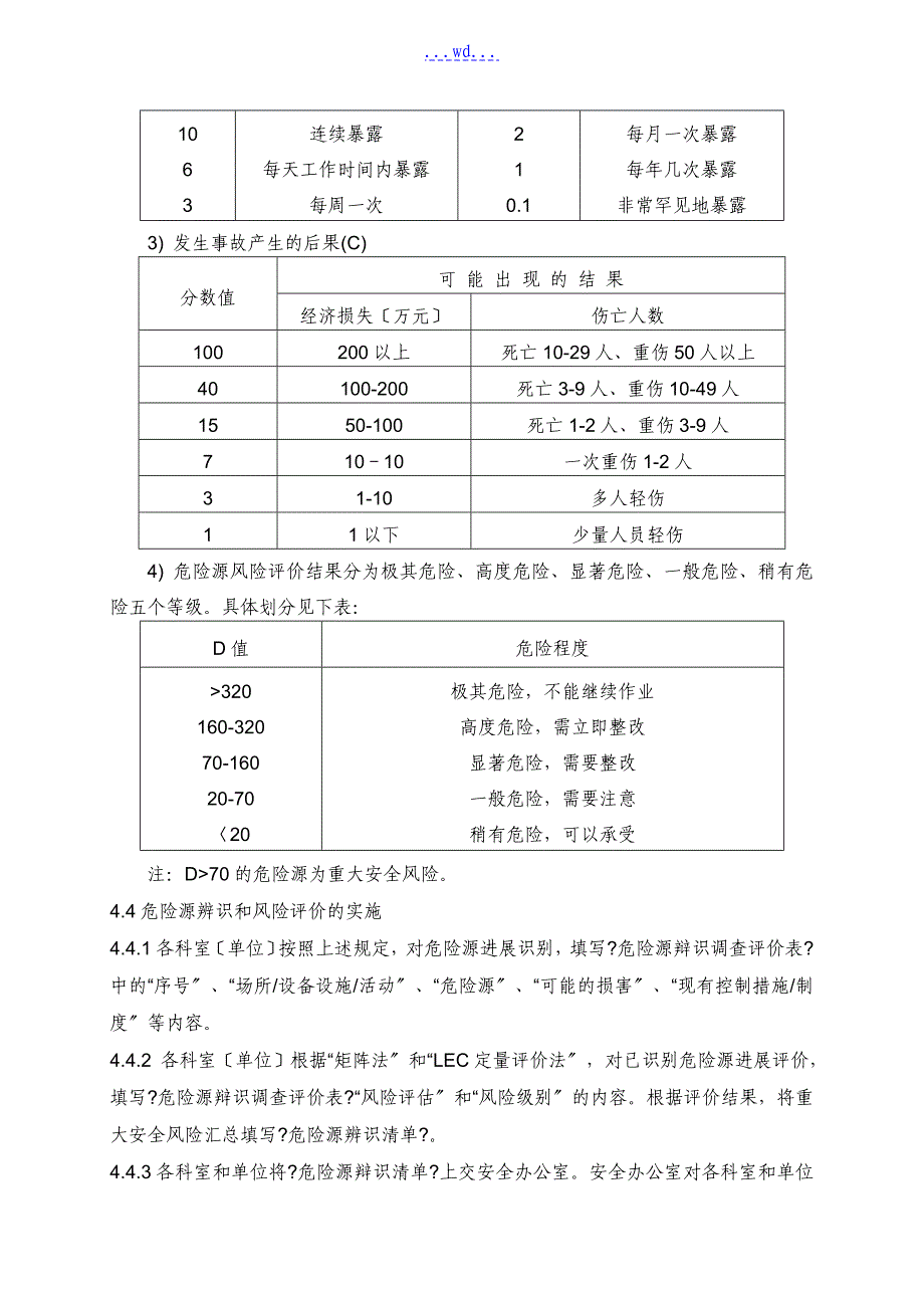 企业安全生产风险评估与风险控制程序_第4页