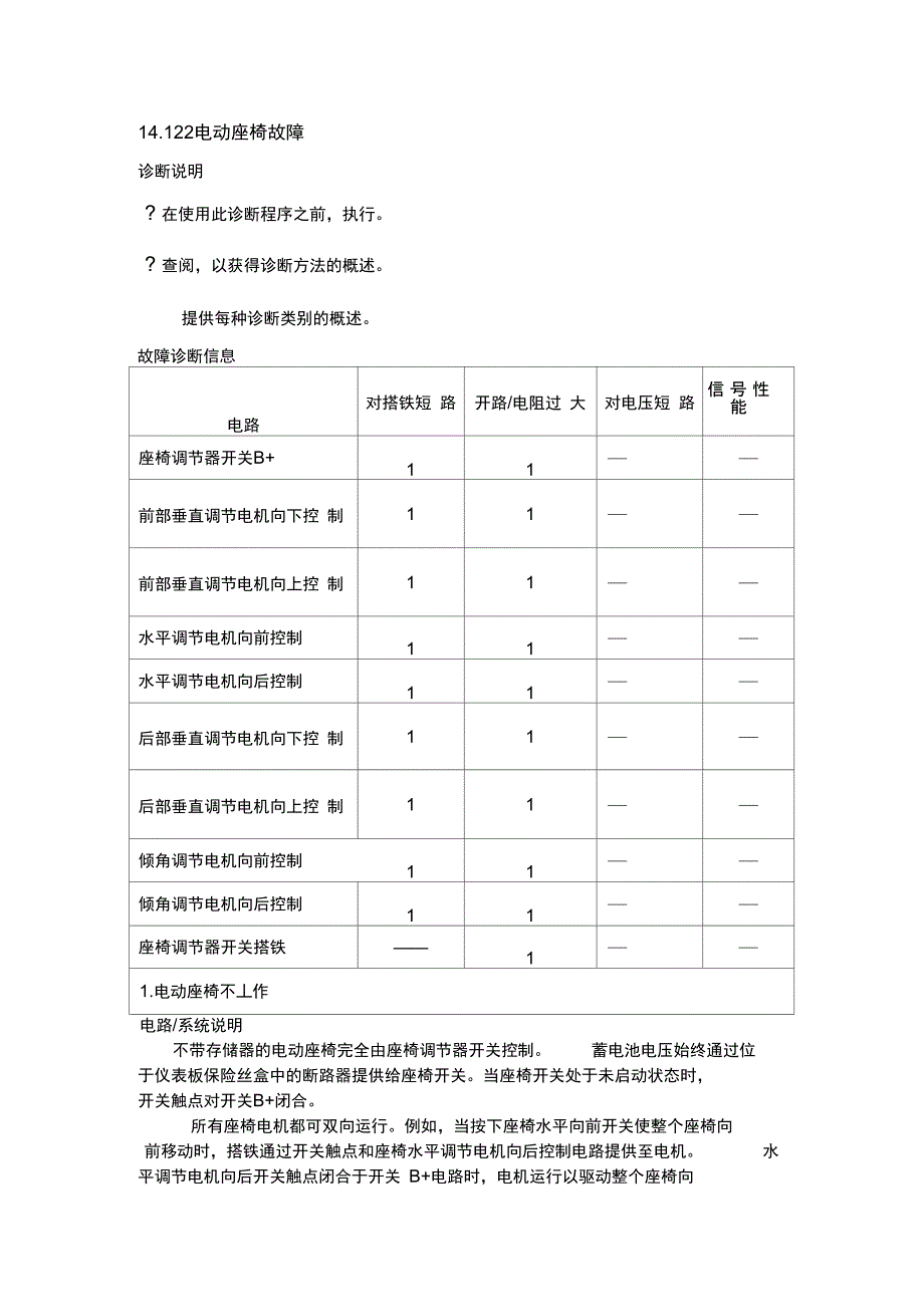 14.1.2.2电动座椅故障_第1页