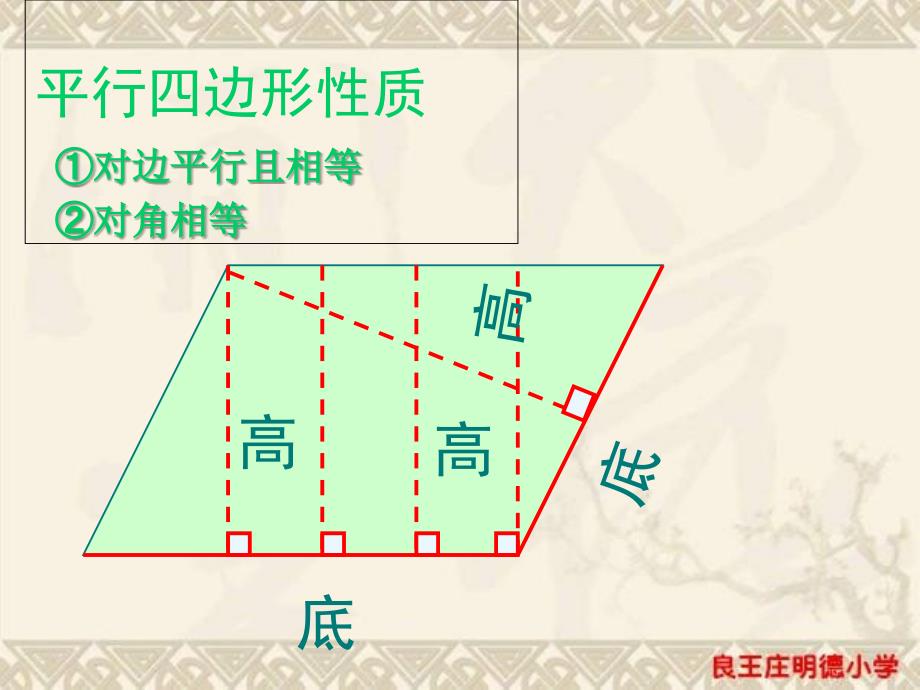 人教版五年级数学上册第六单元平行四边形的面积_第3页