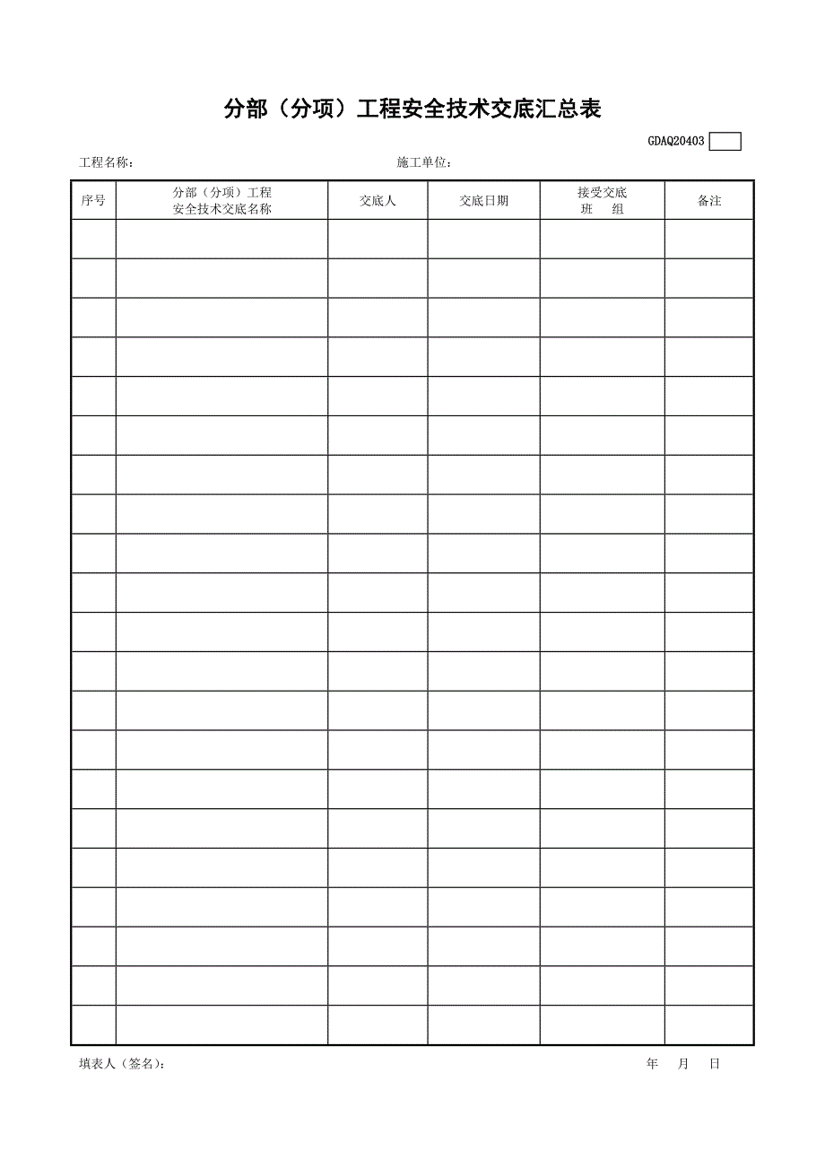 广东省建筑施工安全管理资料统一用表安全教育2.doc_第4页