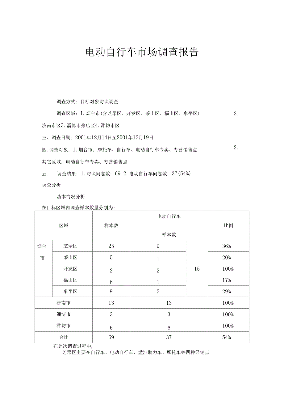电动自行车市场调查报告_第1页