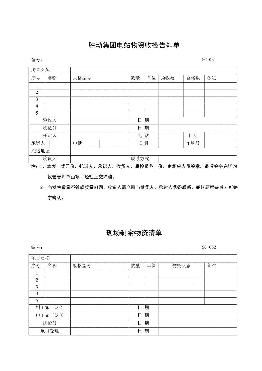 关键工程安装公司物资管理统一规定_第5页