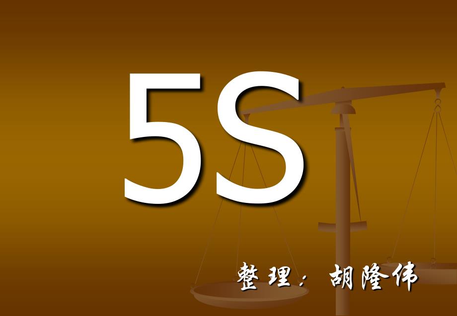 5S简介整理：胡隆伟_第1页