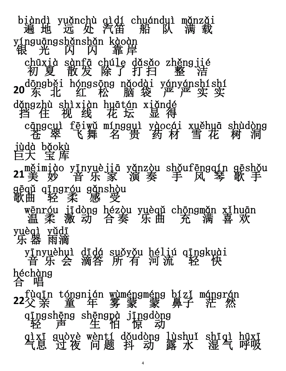 部编三年级语文上册词语表拼音 （精选可编辑）.DOCX_第4页