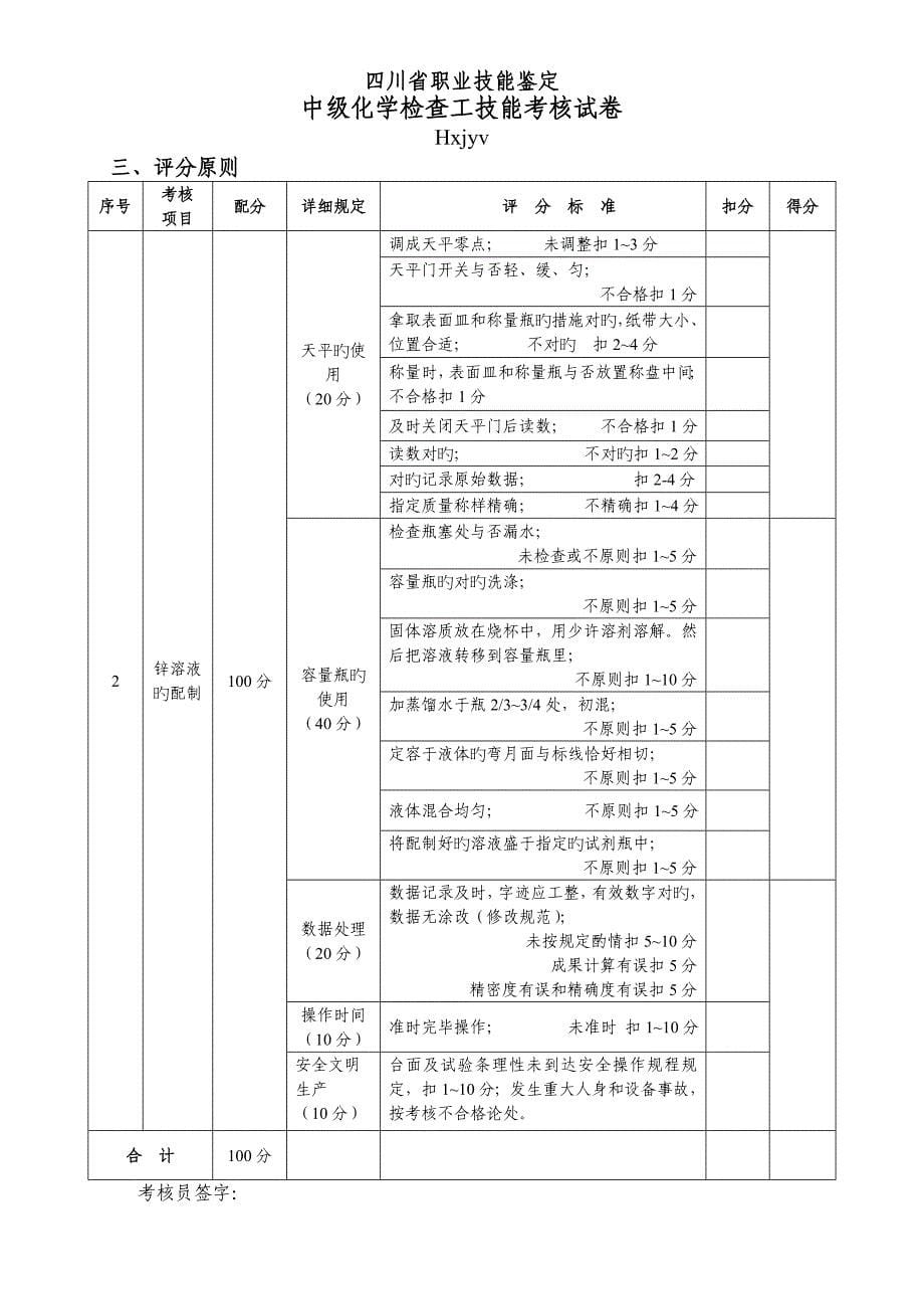 2023年四川省职业技能鉴定实操备选题库_第5页