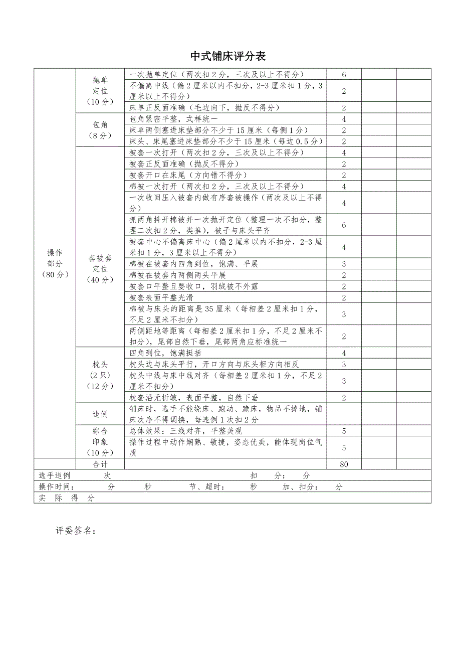 中式铺床程序客房定及题库.pdf_第3页