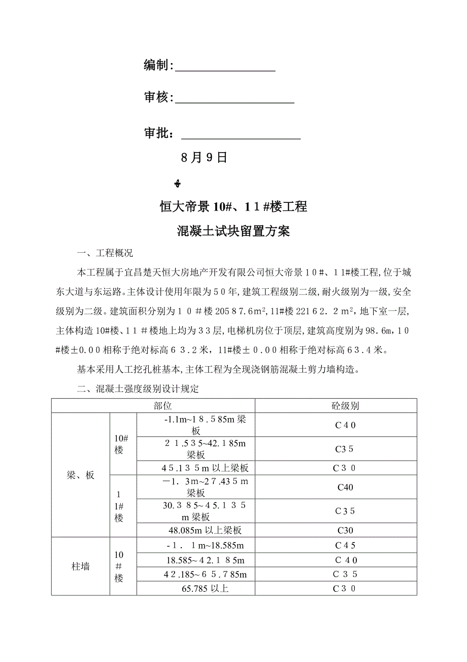 混凝土试块及同条件养护试块留置计划(张)_第2页