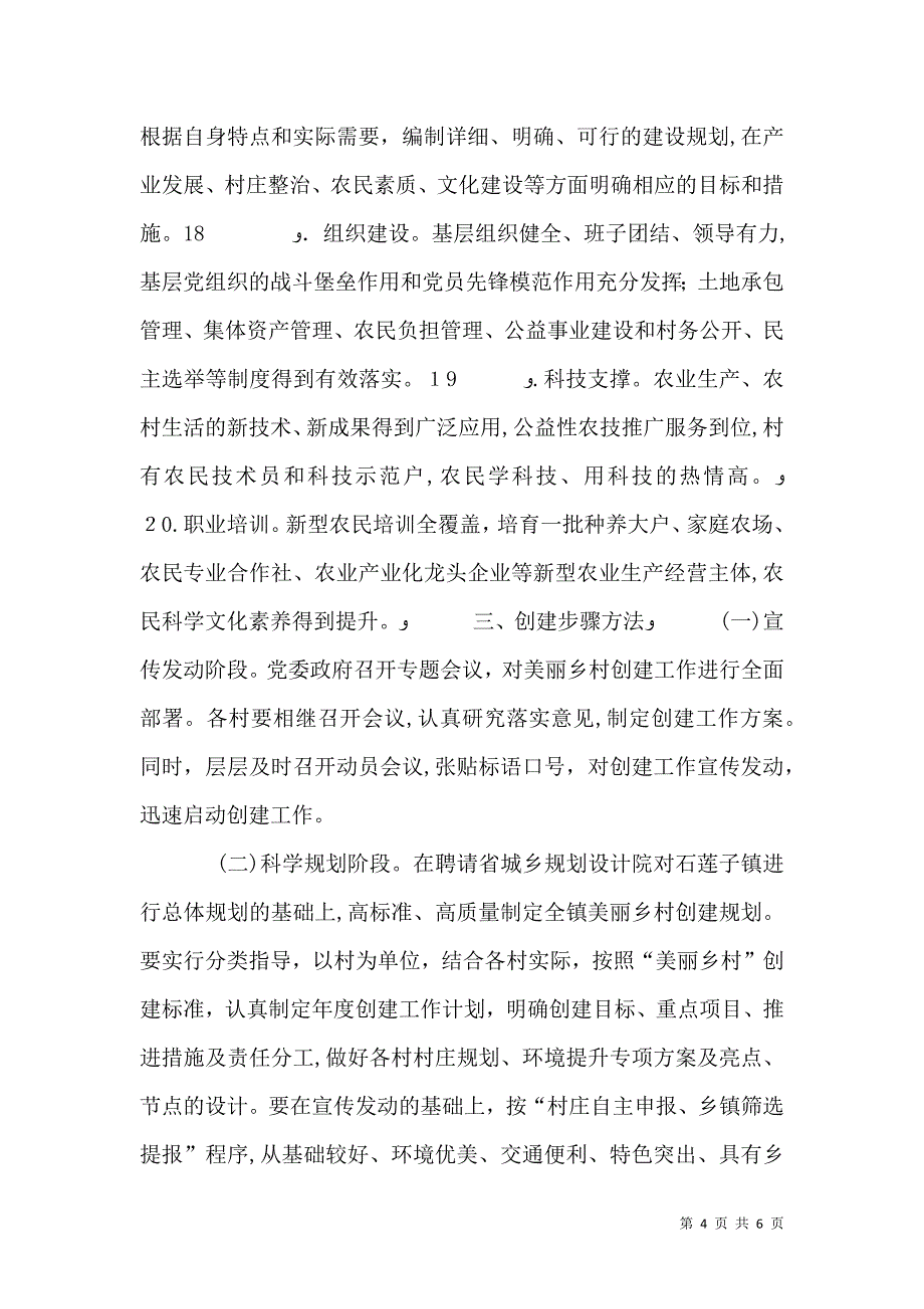 关于美丽乡村创建实施意见_第4页