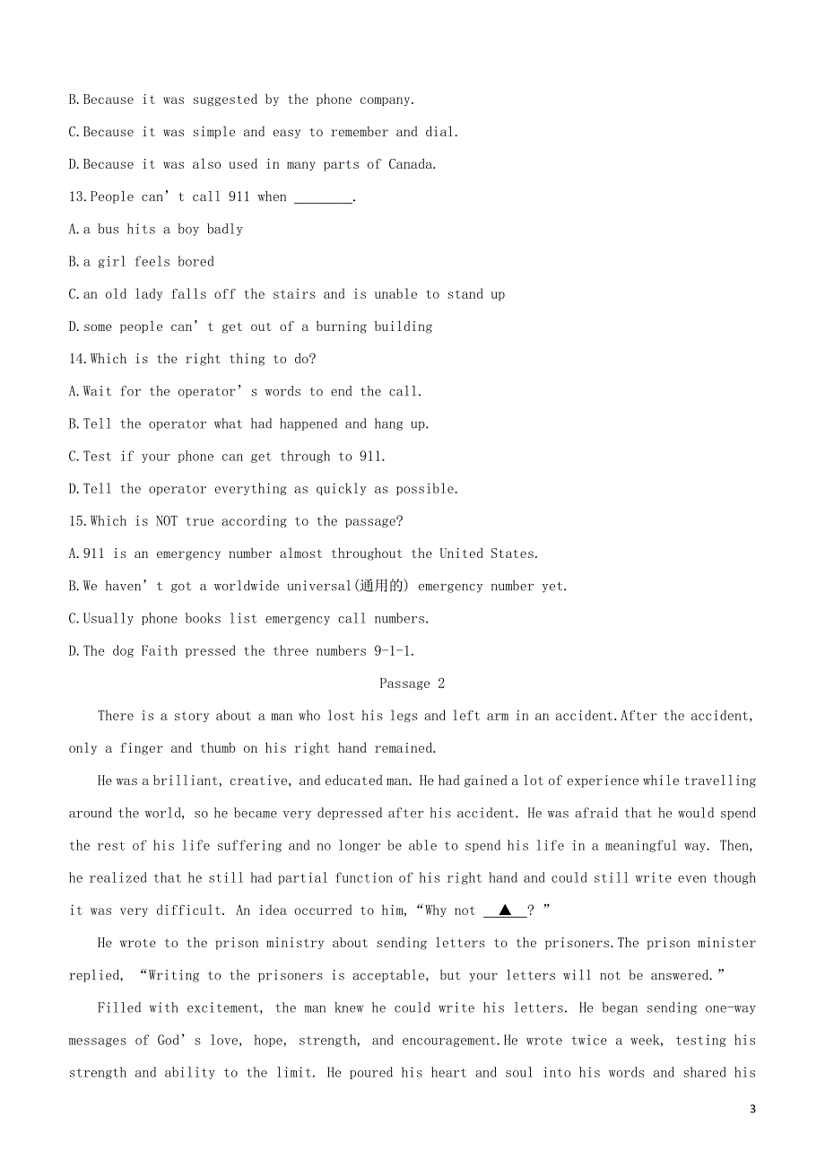 呼和浩特专版2020中考英语复习方案速测15完形填空+阅读理解B+C+阅读理解填词试题202005181134.docx_第3页