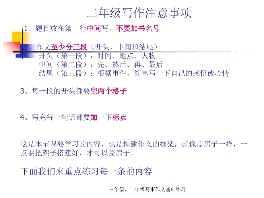 三年级、二年级写事作文基础练习_第1页