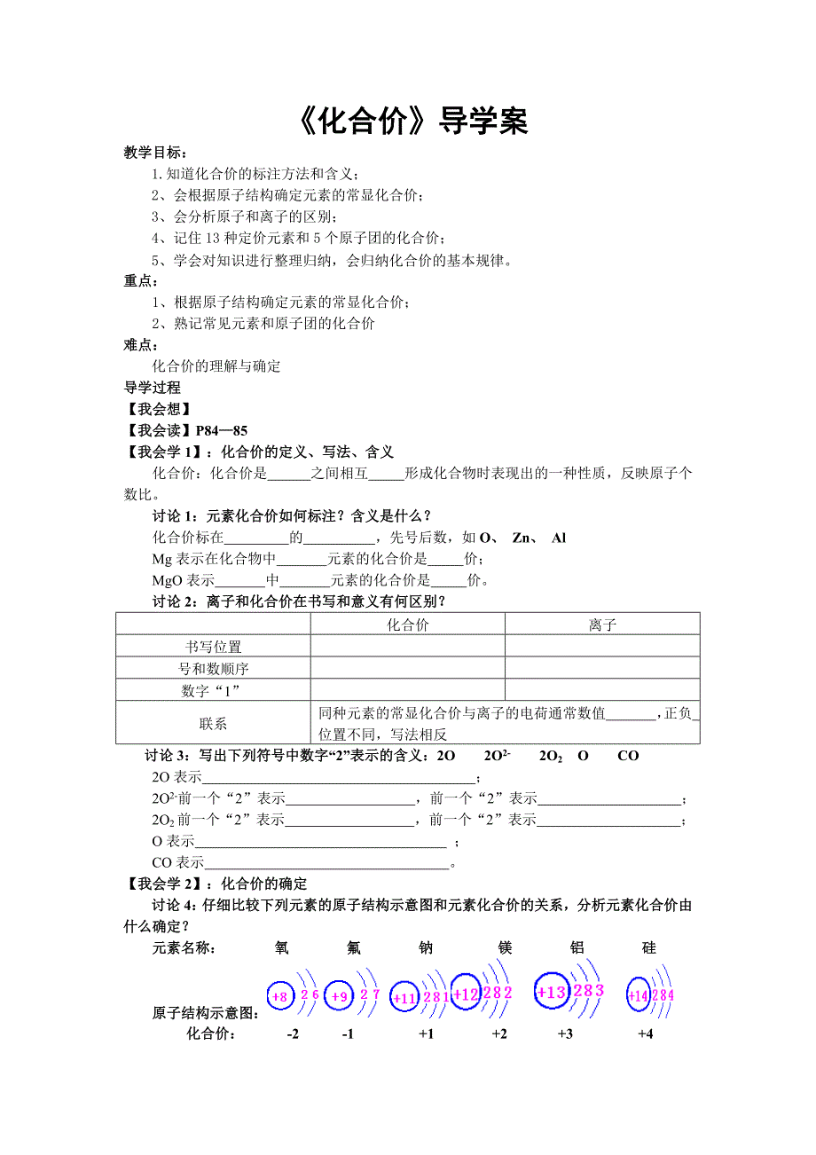 化合价导学案_第1页