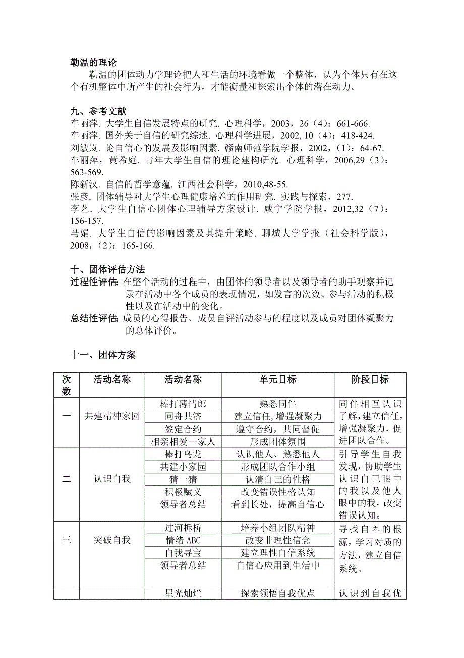 团体辅导设计方案_第4页