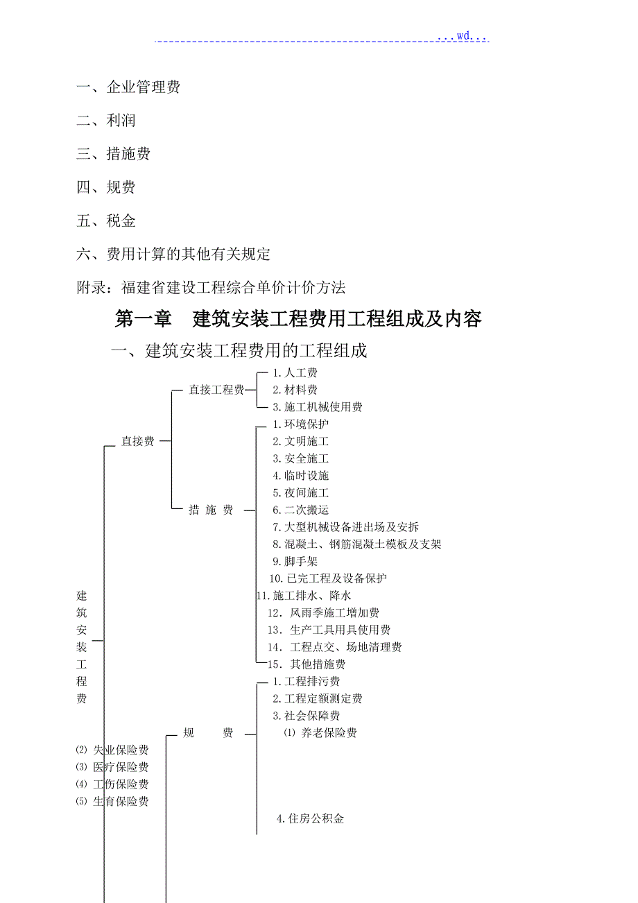 福建建筑安装工程费用定额_第3页