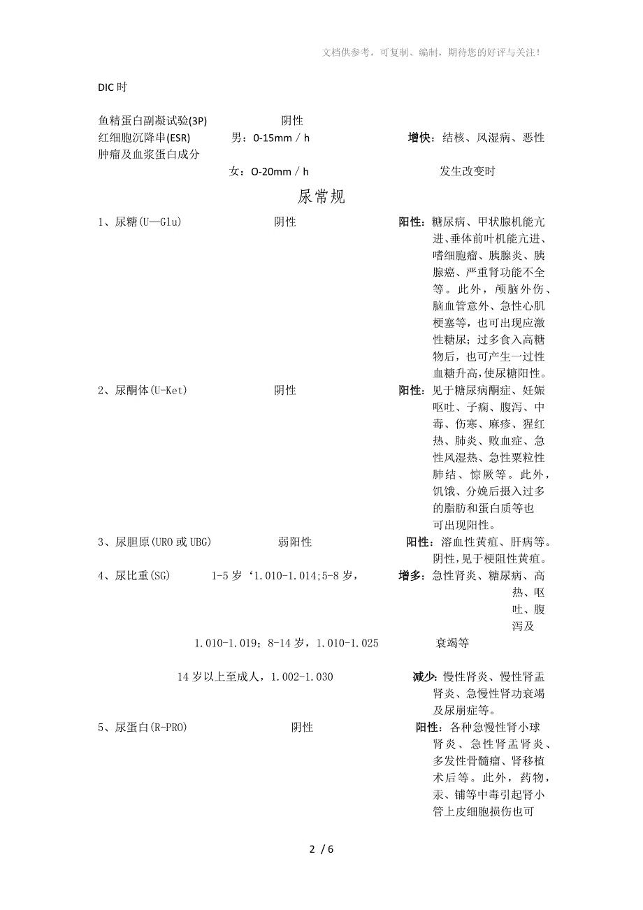 临床常见数值及意义_第2页