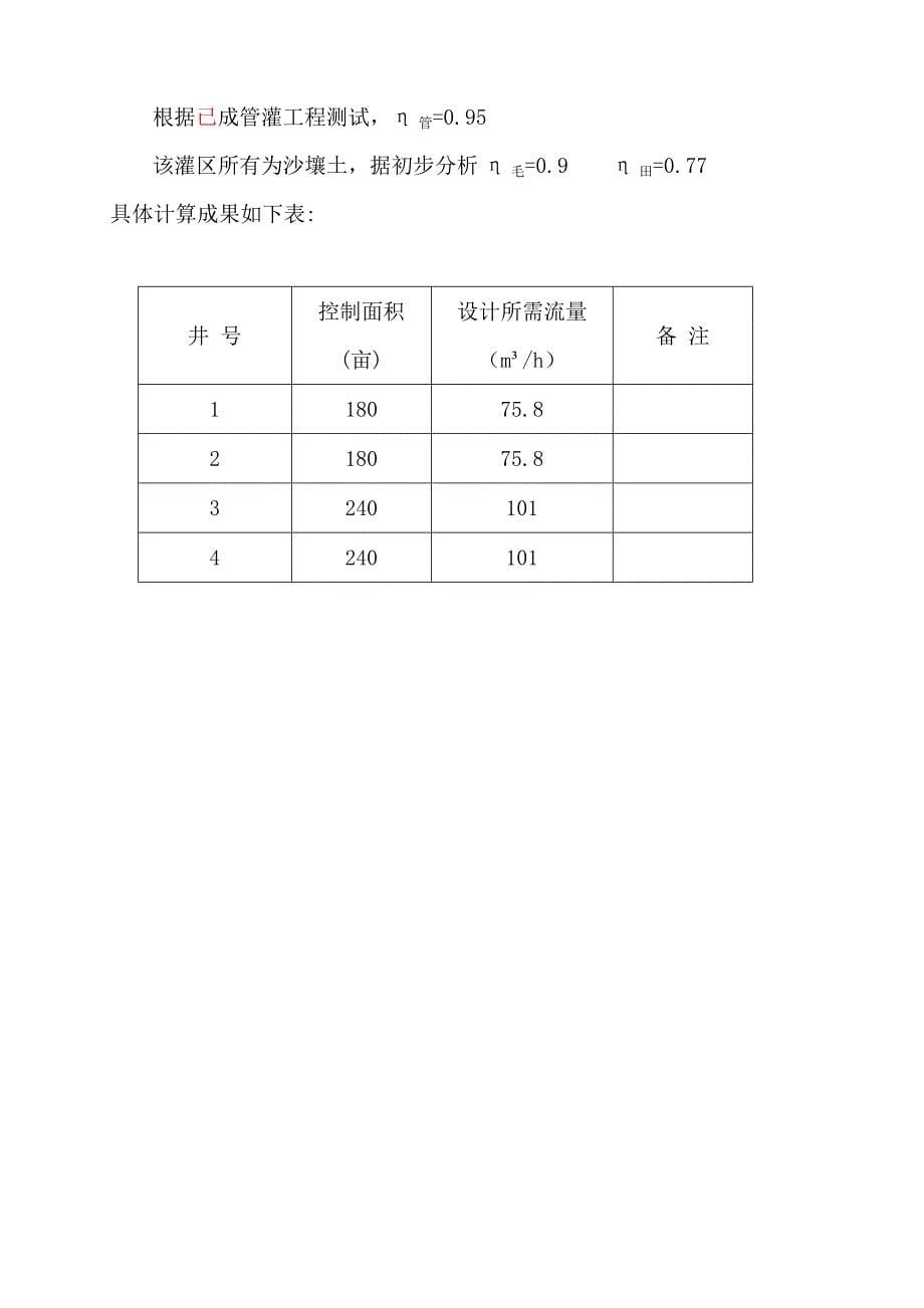 嘎岔组管灌工程设计样本_第5页