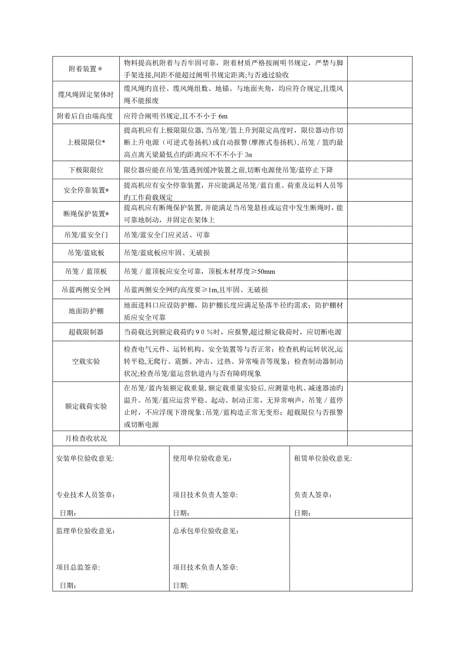 物料提升机验收表_第3页