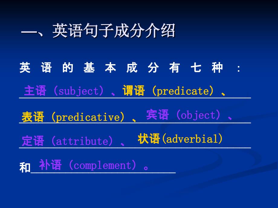 英语句子成分及结构解析_第2页