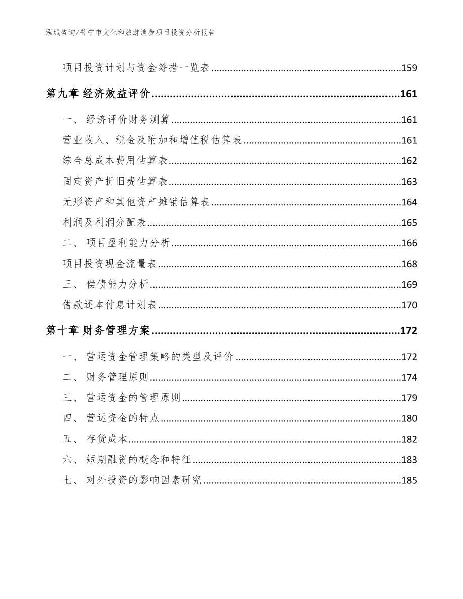 普宁市文化和旅游消费项目投资分析报告（模板）_第5页