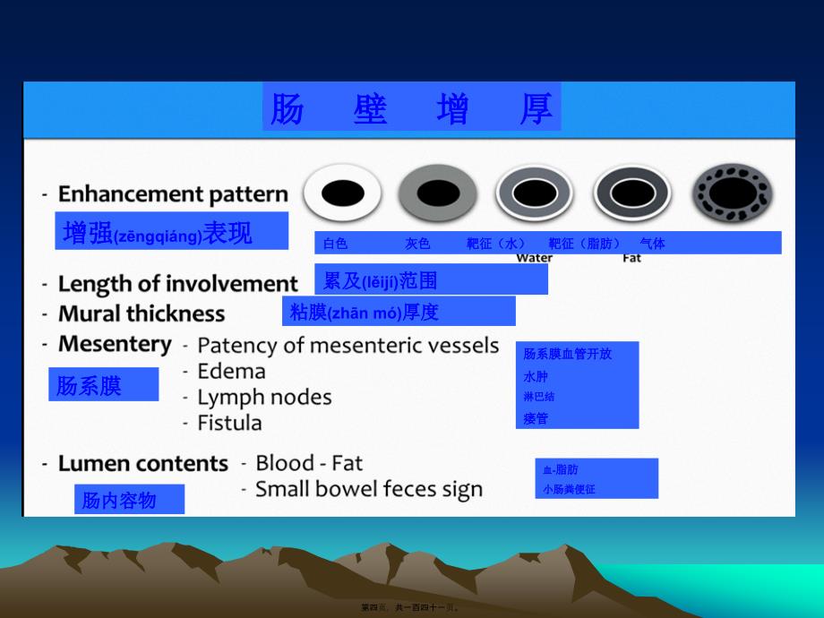 医学专题—肠道增厚CT表现514_第4页