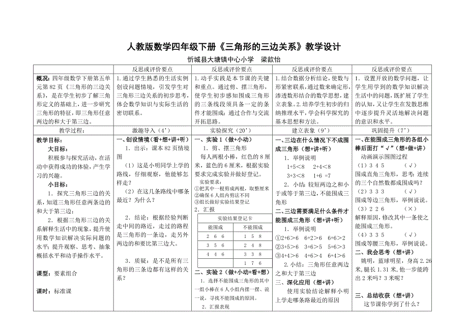 梁歆怡三角形的三边关系_第1页