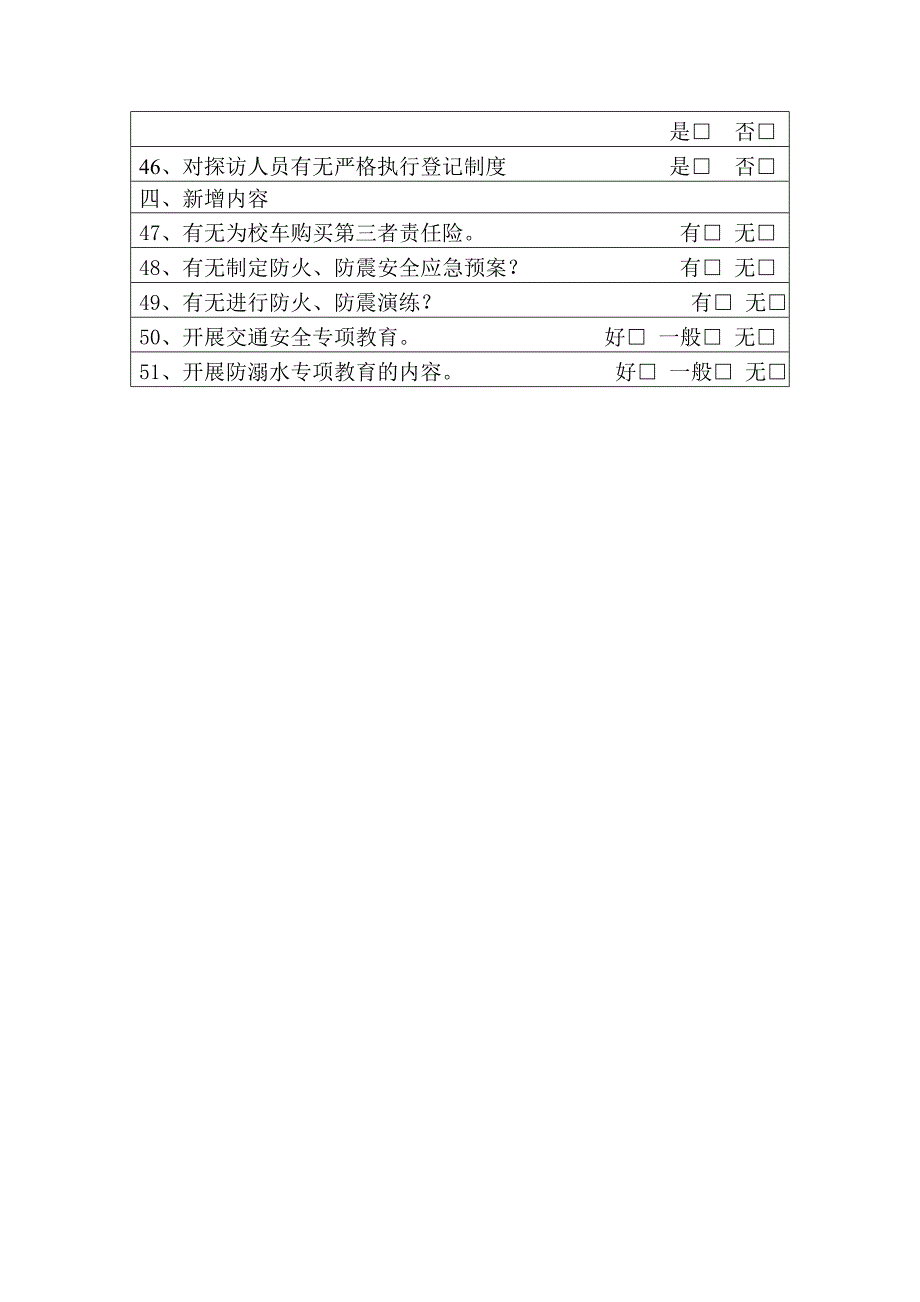 全面检查幼儿园内部安全工作记录表.doc_第3页