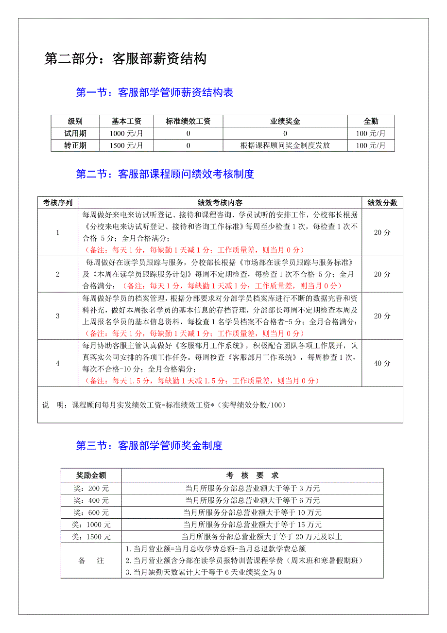 教育培训机构新薪酬制度_第5页