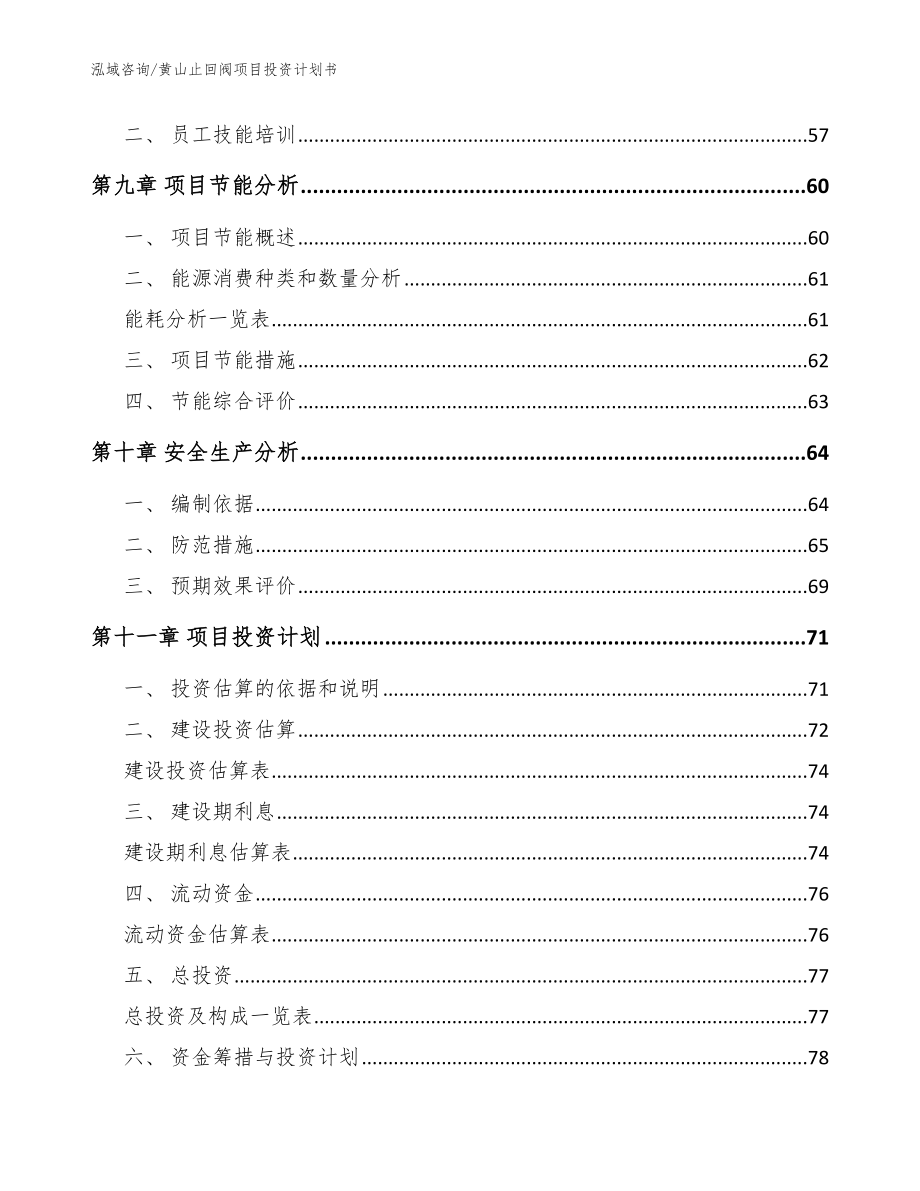 黄山止回阀项目投资计划书【模板范本】_第4页