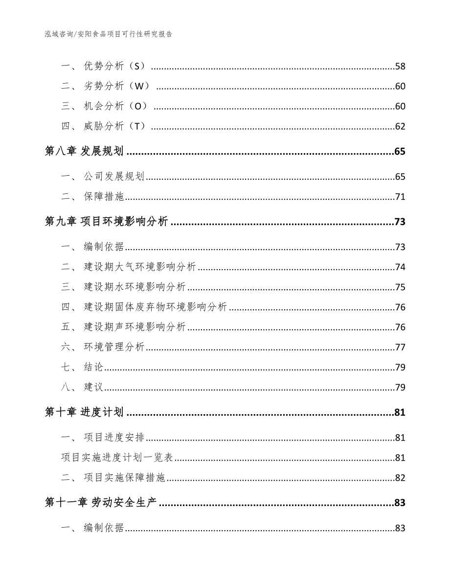 安阳食品项目可行性研究报告_范文模板_第3页