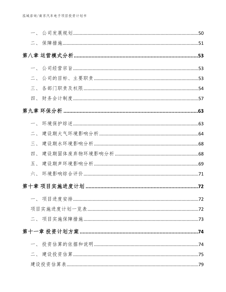 南京汽车电子项目投资计划书_范文_第4页