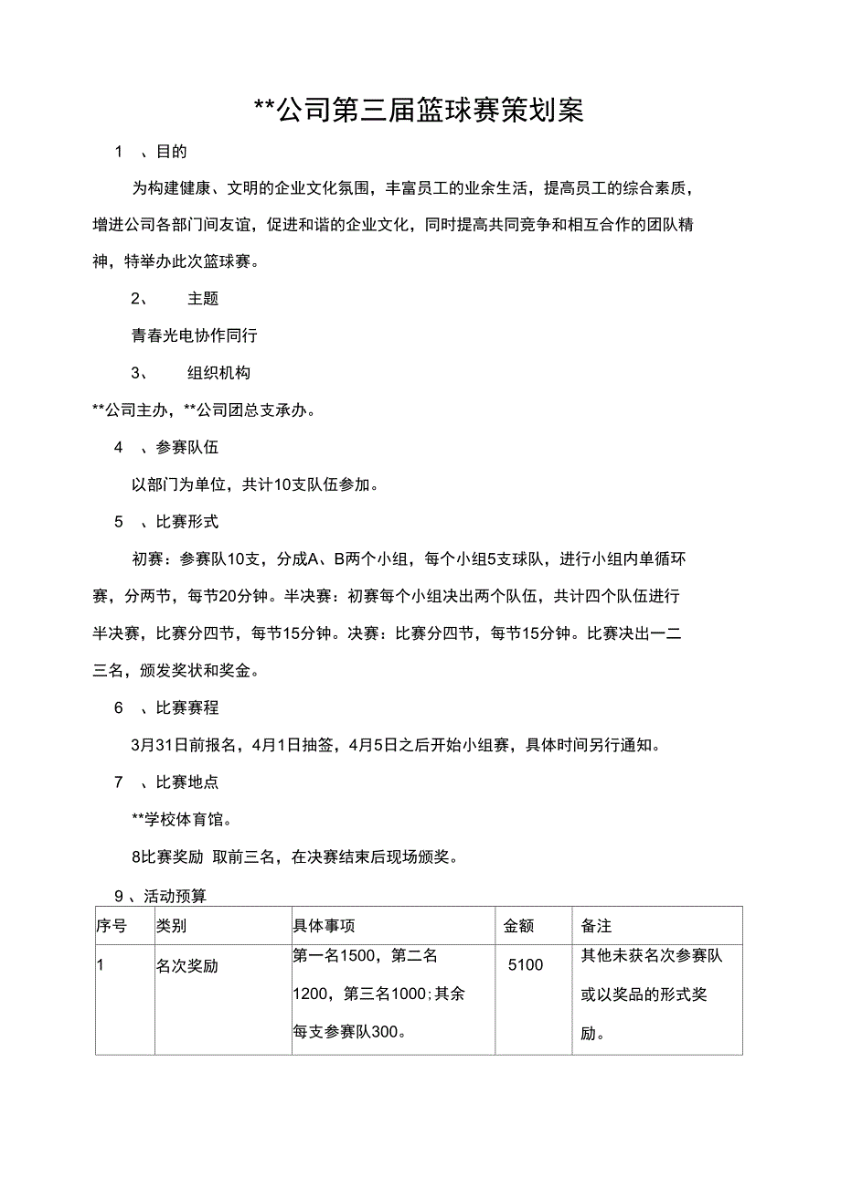 第三届职工篮球赛策划案_第1页