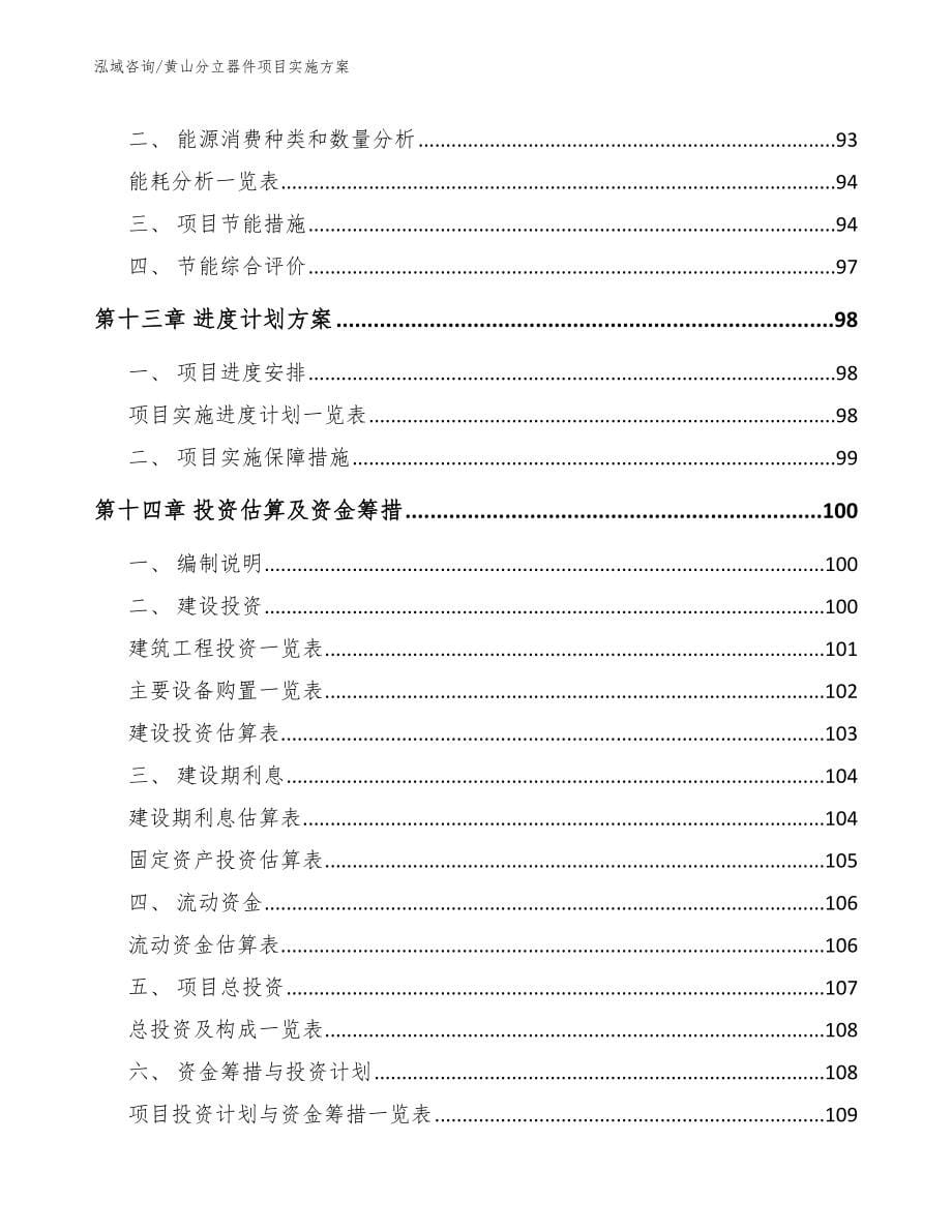 黄山分立器件项目实施方案（参考模板）_第5页