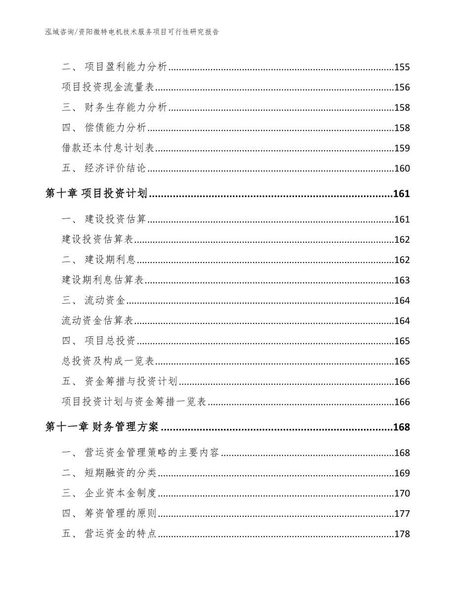 资阳微特电机技术服务项目可行性研究报告_第5页