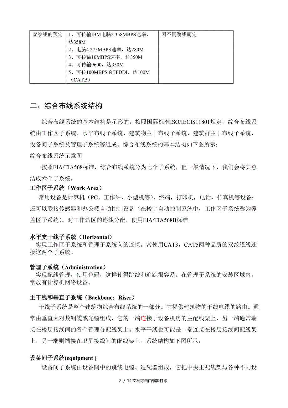 崇左酒店综合布线系统方案_第3页