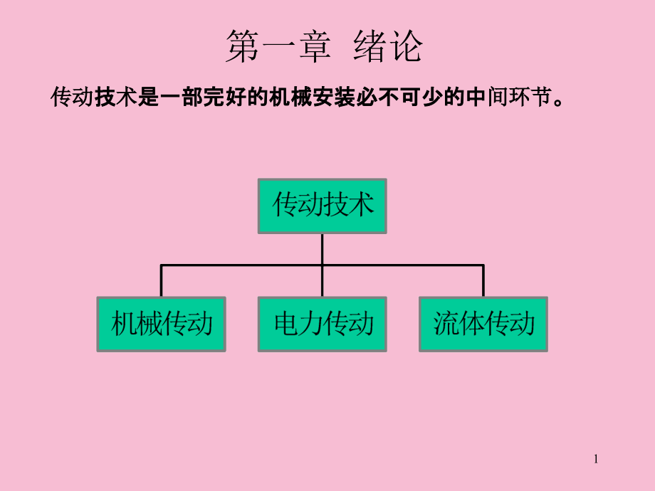 流体力学基础机自07液压传动总结ppt课件_第1页