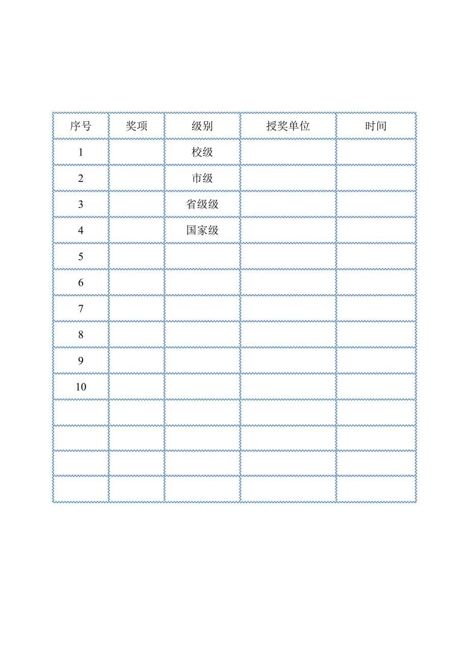 学生成长档案1_第5页