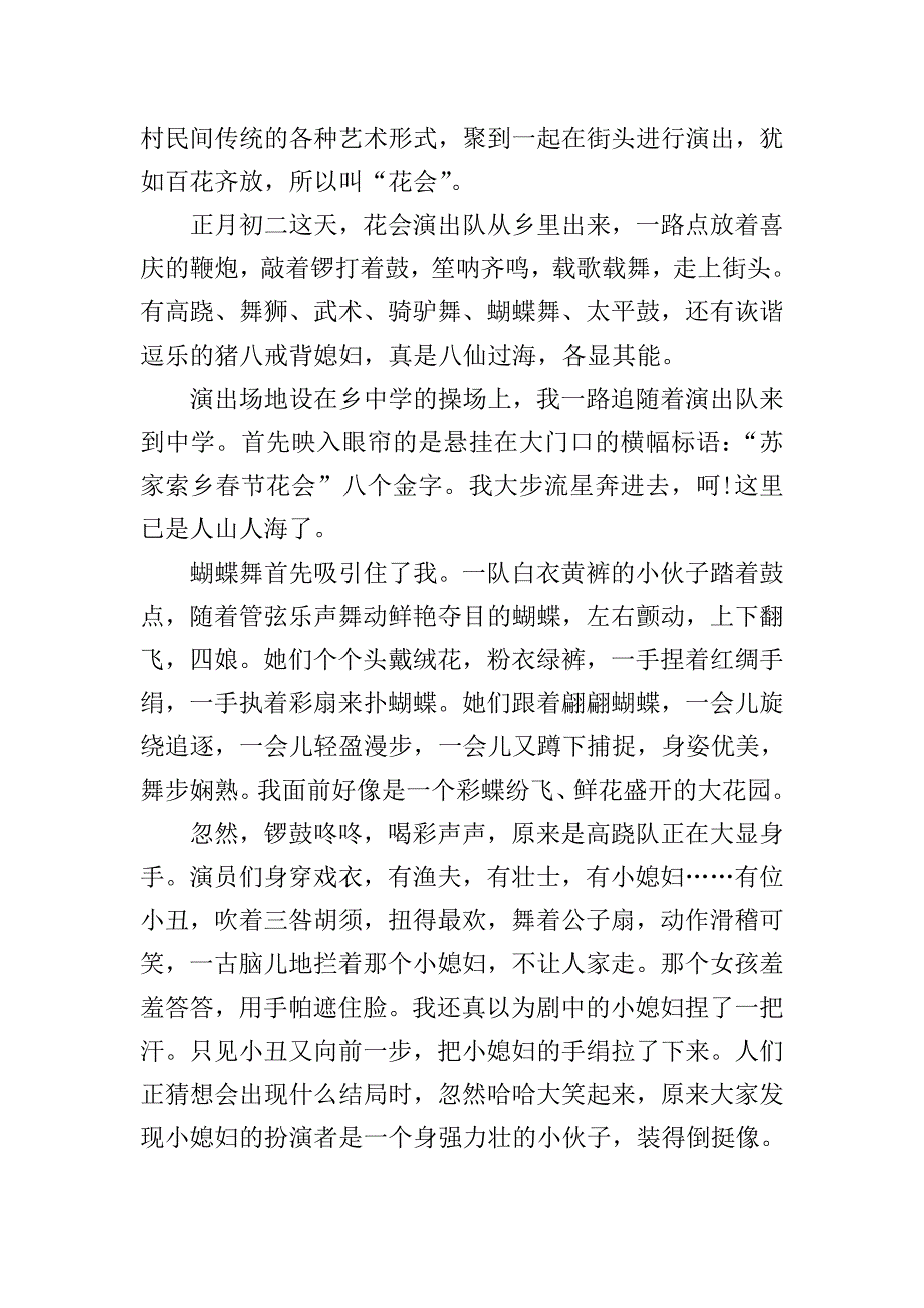 高三春节趣事作文800字五篇.doc_第3页