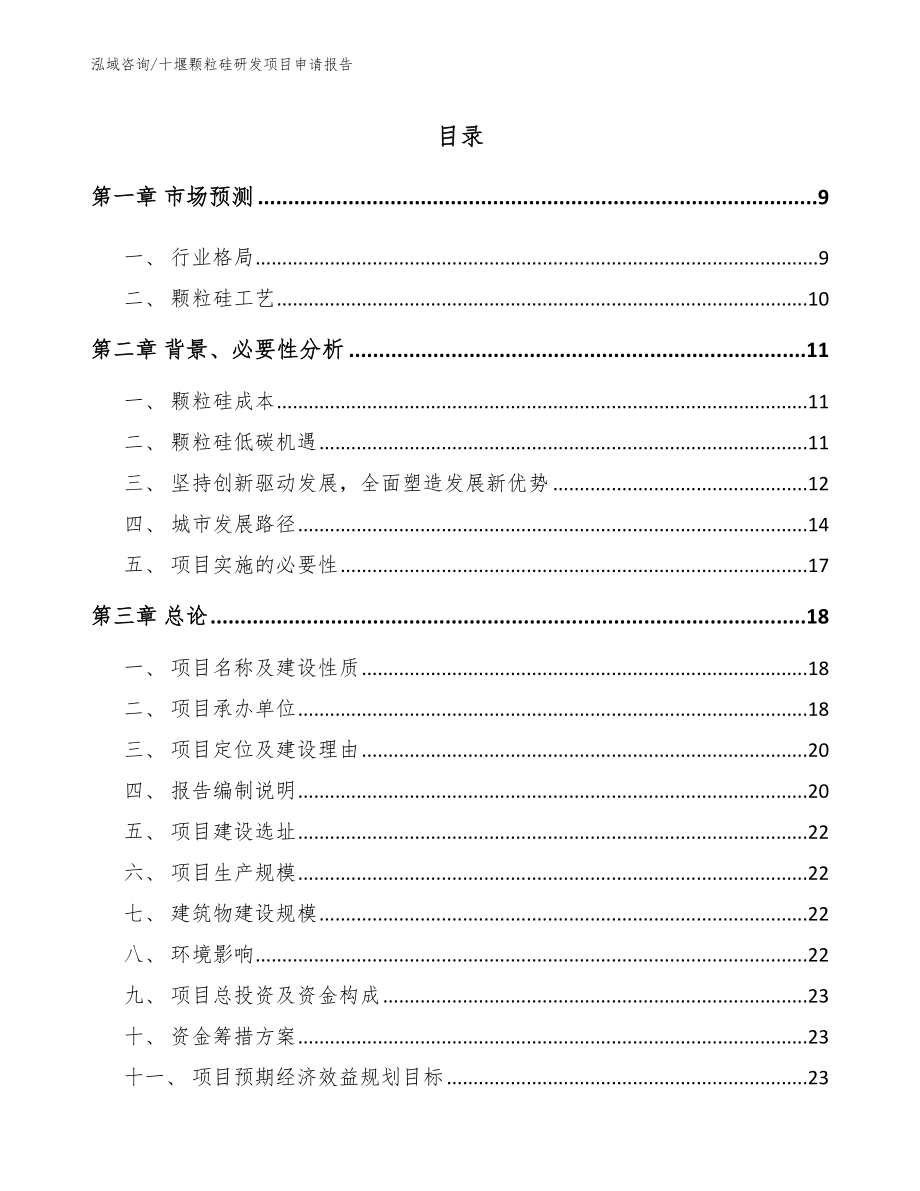 十堰颗粒硅研发项目申请报告_第2页