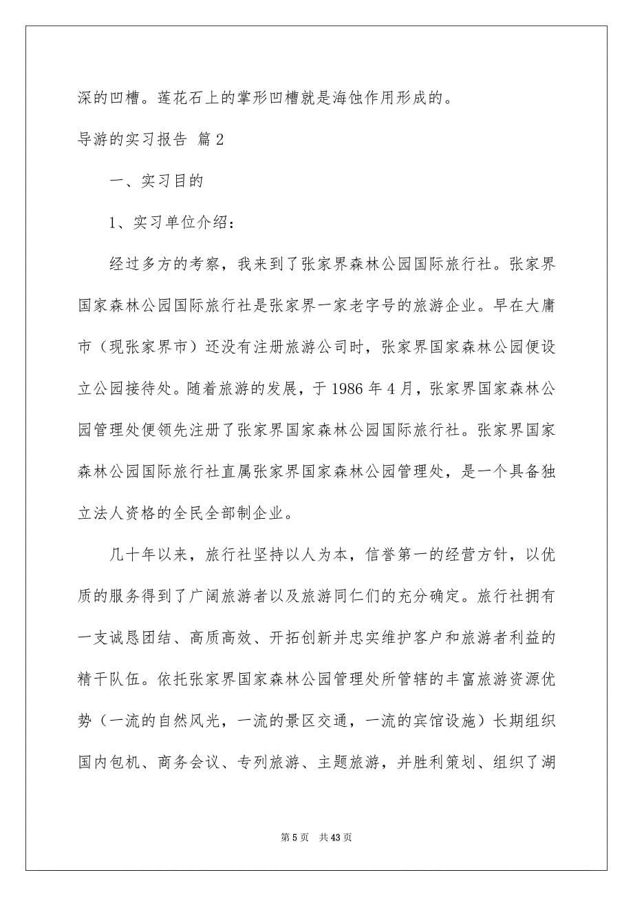 导游的实习报告模板集合八篇_第5页